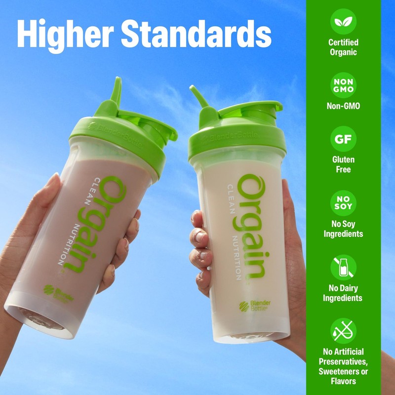 Orgain Organic 30g Vegan Plant Protein Powder, Vanilla, 9g EAAs + BCAAs 2.01lb gallery
