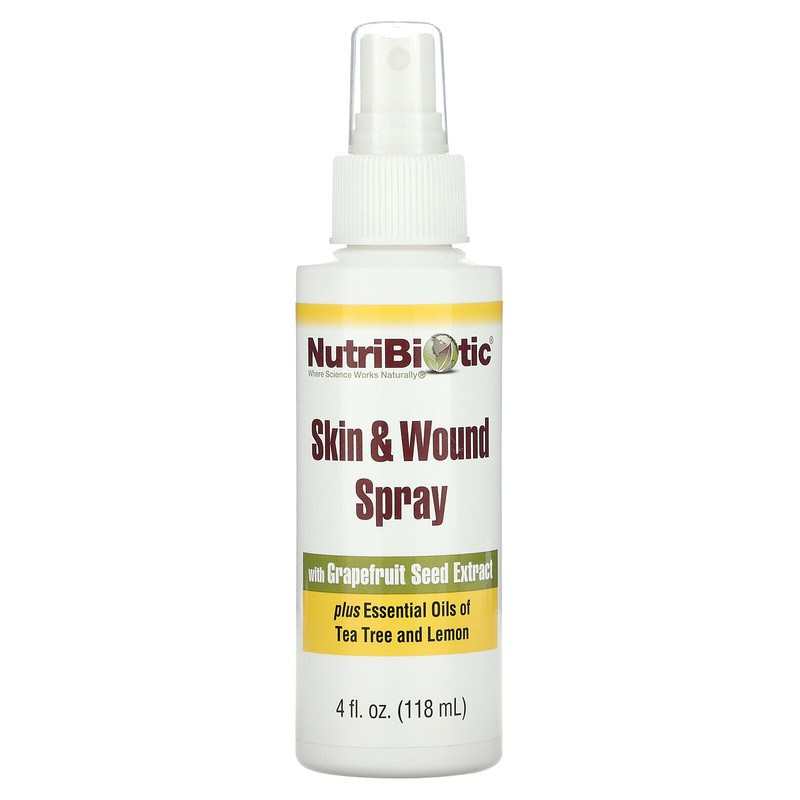 Skin & Wound Spray with Grapefruit Seed Extract, 4 fl oz (118 ml)