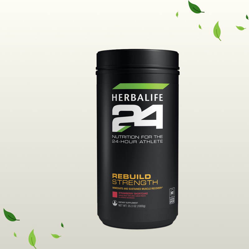 Herbalife24 Rebuild Strength Strawberry Shortcake Workout Protein 35.3oz