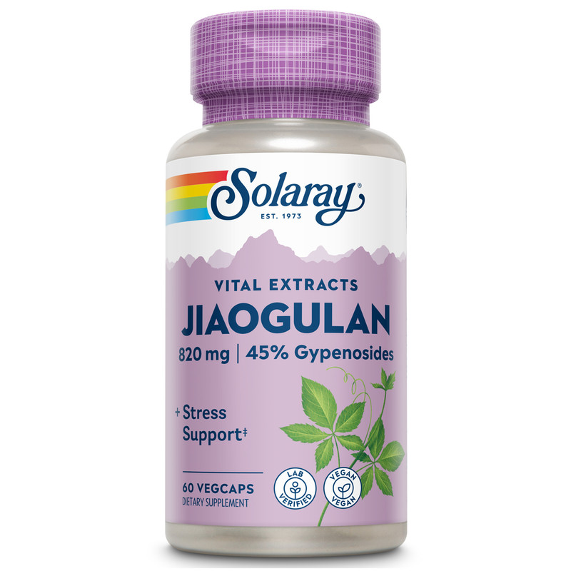 Solaray Guaranteed Potency Jiaogulan Root Extract, Veg Cap (Btl-Plastic) 410mg