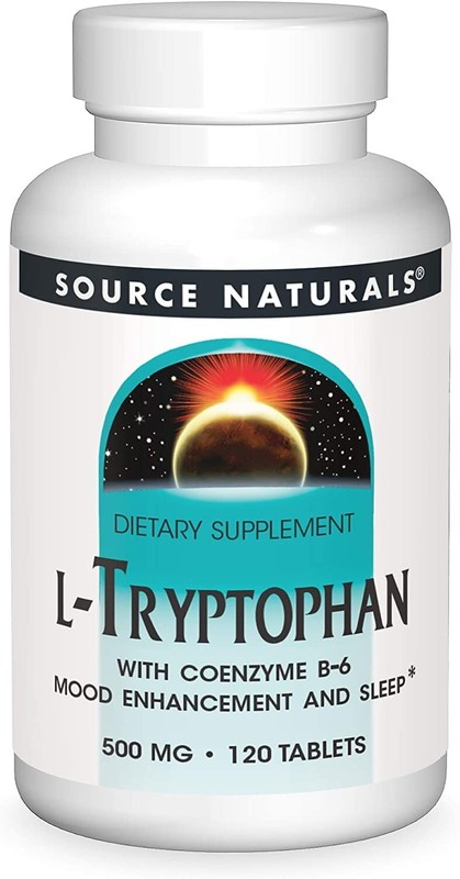 Source Naturals, L-Tryptophan 500mg with Coenzyme B6 – 120 Tablet