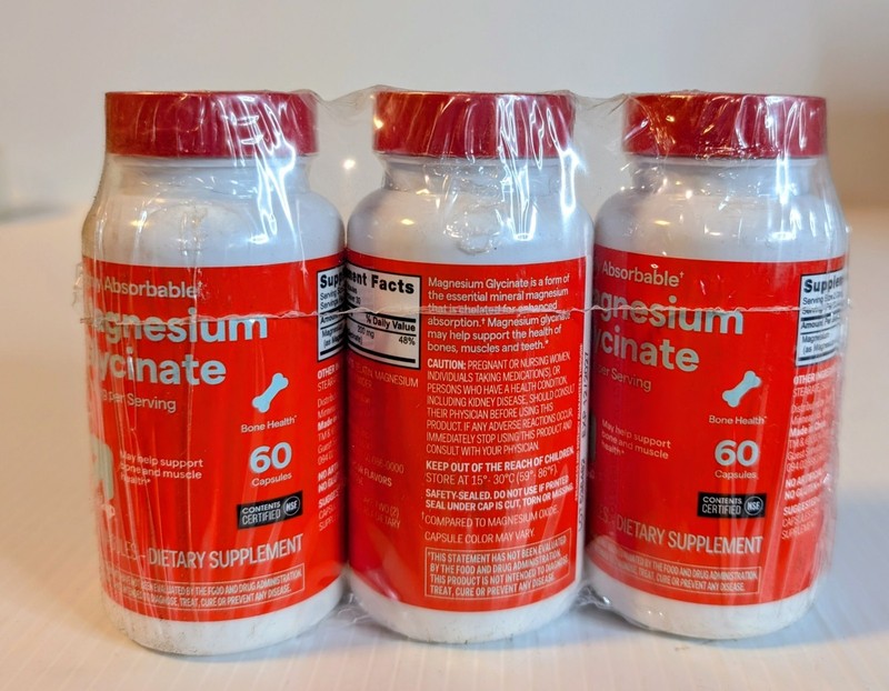 Up & Up Magnesium Glycinate 200 mg Per Serving 180 Capsules Dietary Supplement