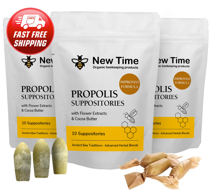 3 Pack Propolis Suppositories – Soothing Care for Pelvic & Anal Discomfort