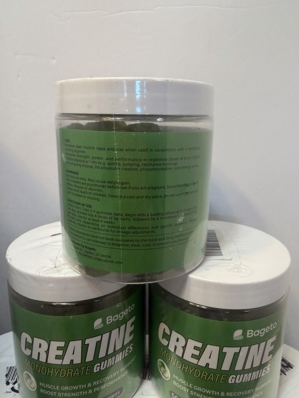 (6x) Bageto Creatine Monohydrate Gummies Muscle EXP 7/27 FREE FAST SHIPPING gallery