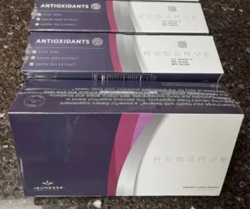 Jeunesse Reserve Resveratrol Antioxidants Fruit Blend Gel Packs - 3 Boxes