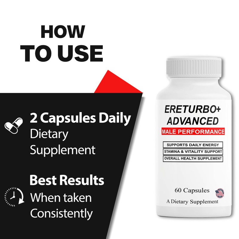 (5 Pack) Ereturbo Male Pills Advanced Formula, Ere Turbo Male Supplement gallery