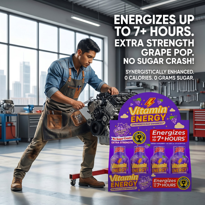 (12 Pack) Vitamin Energy® Mood+ Tropical Berry Energy Shots, Clinically Proven gallery
