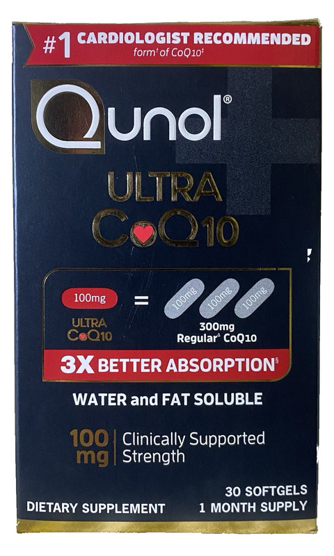 New Qunol Ultra CoQ10 100mg Dietary Supplement Softgels – 30 Count EX 05/2028