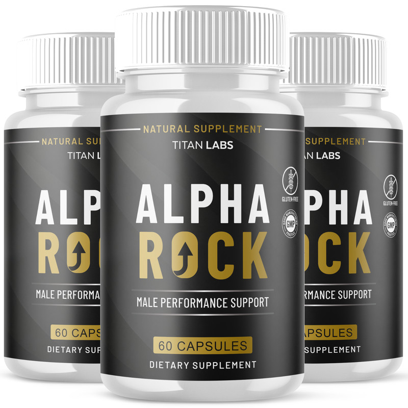 (3 Pack) Alpha Rock Advanced Male Healt Support VItamin AlphaRock 180 Capsules