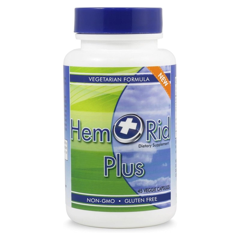 HemRid Plus Advanced Herbal Comfort Formula – 45 Veggie Capsules for Enhanced…