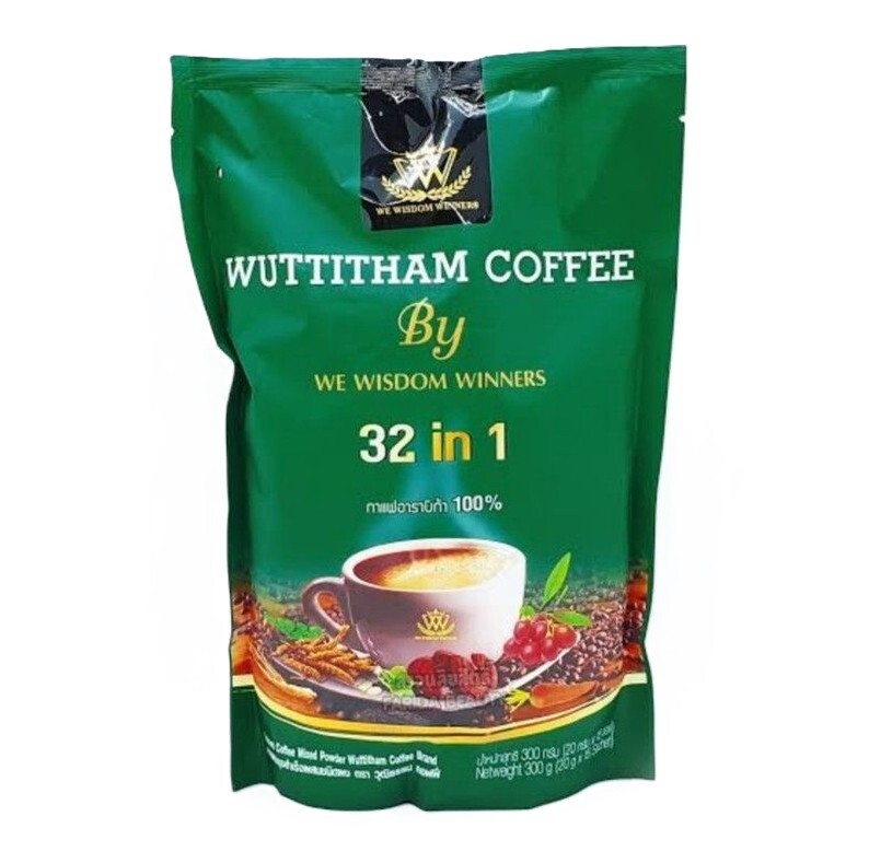 5 x Wuttitham Healthy Instant Coffee 32 in 1 Mixed Herbs Manage Weight Control gallery