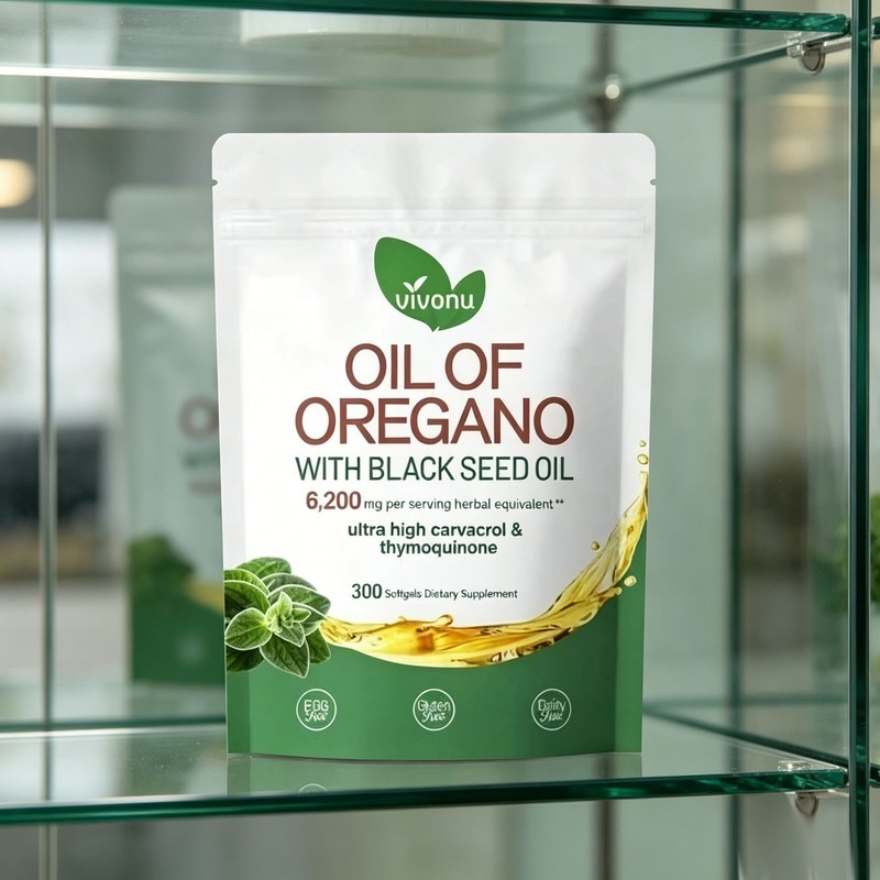 Powerful Synergy Oregano Oil & 300 Softgels Black Seed Oil – Immune Boosting Cap gallery