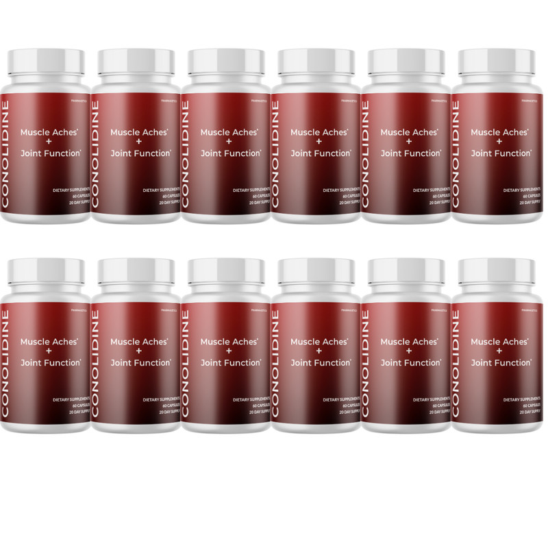 Conolidine- Support for Blood Health and Muscle Comfort - 12 Bottles