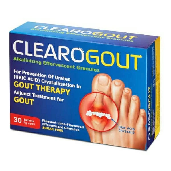 1 Box Clearogout – Uric Acid Crystals Formula 4g 30’s Relief for Gout Therapy