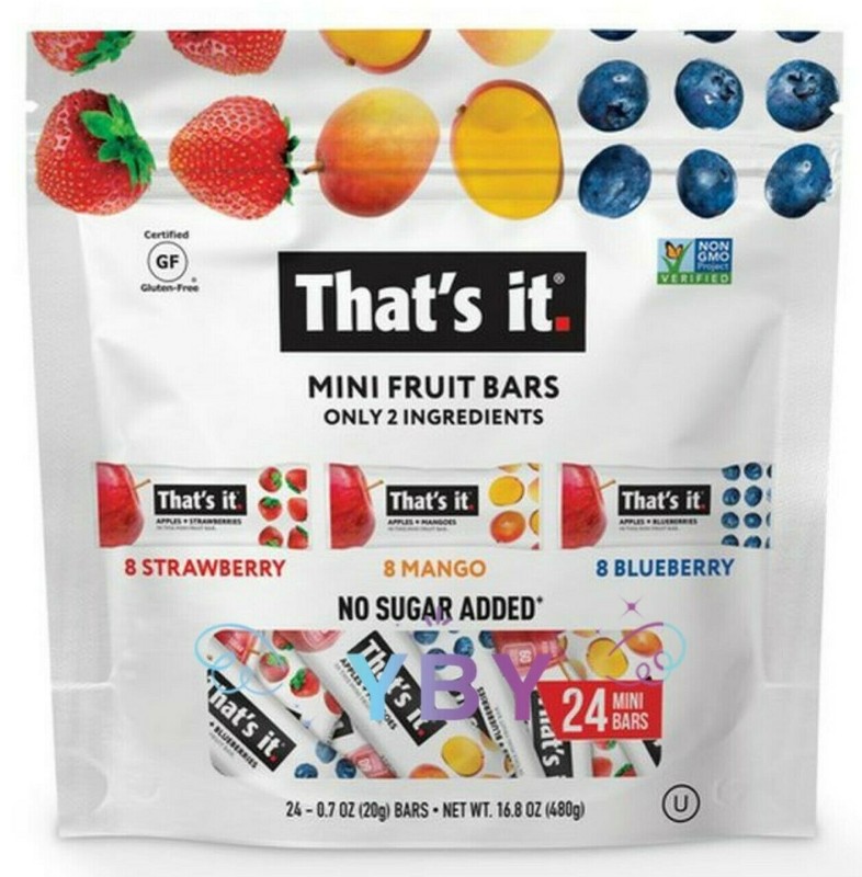 That’s It Mini Fruit Bars Strawberry, Mango, Blueberry 24 ct 16.8 oz