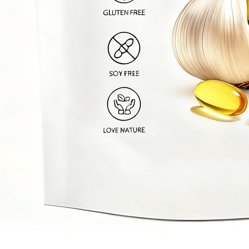 300 Softgels Elare Immune Garlic Extract 7500mg Odorless Heart & Aged 1pc gallery