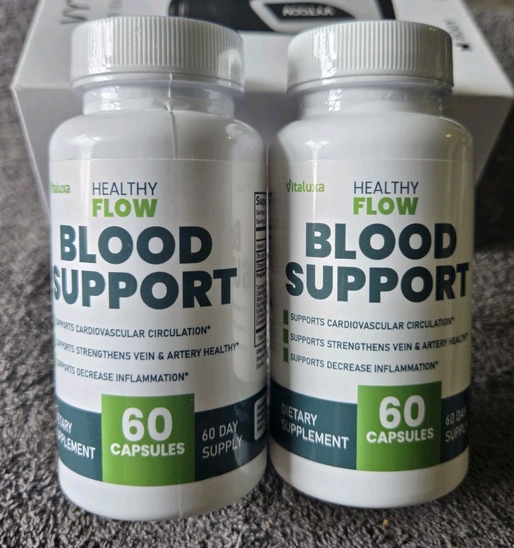 (2) Healthy Flow Blood Support 60 Capsules Each 2pk 08/27