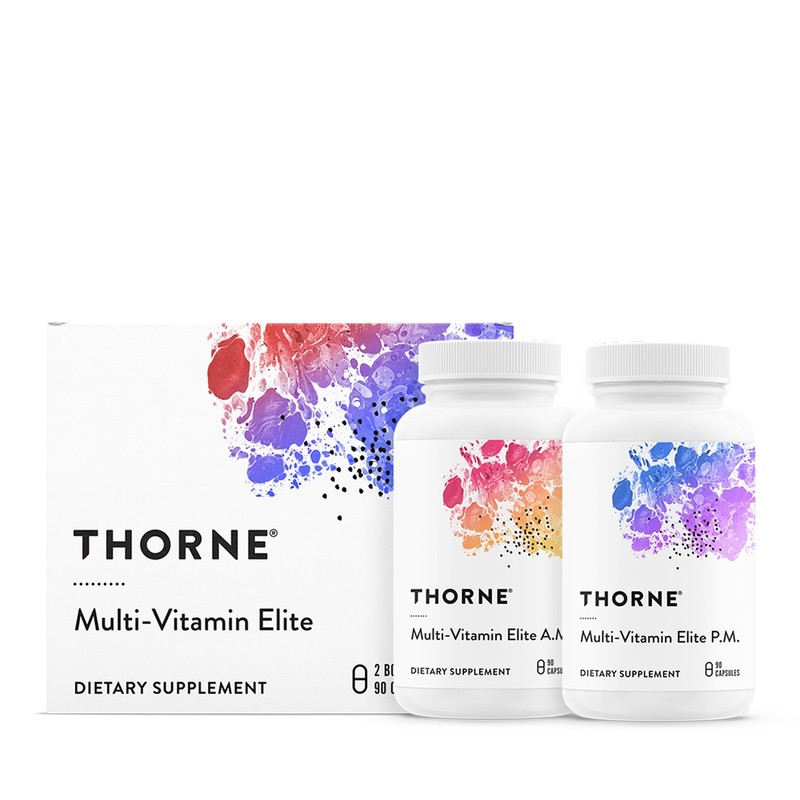 THORNE – Multi-Vitamin Elite – Daily Nutritional Supplement – AM Formula Supp…