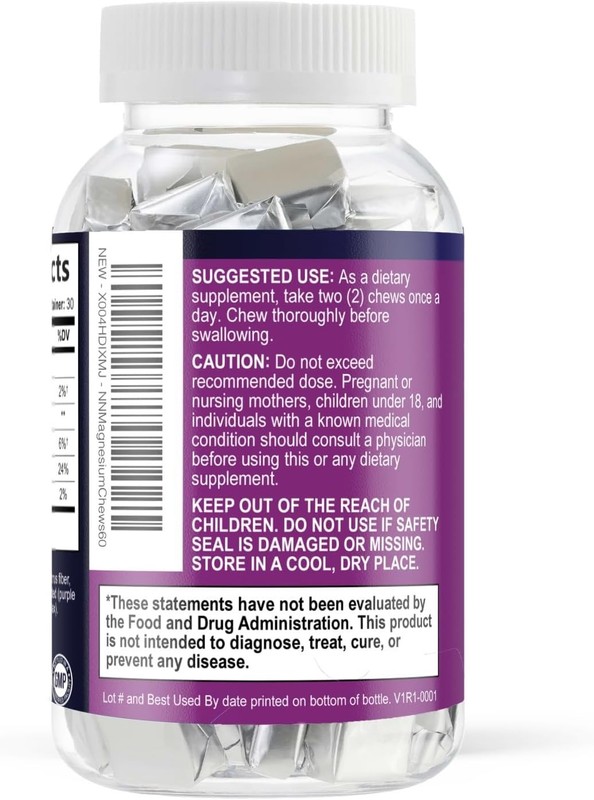 Magnesium Citrate Gummies 60 Count Grape Flavor Vegan Relaxation Calm Support gallery