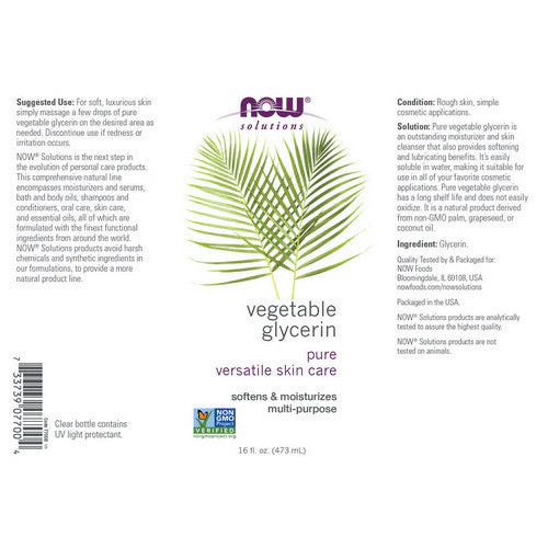 Vegetable Glycerine 16 Oz By Now Foods gallery