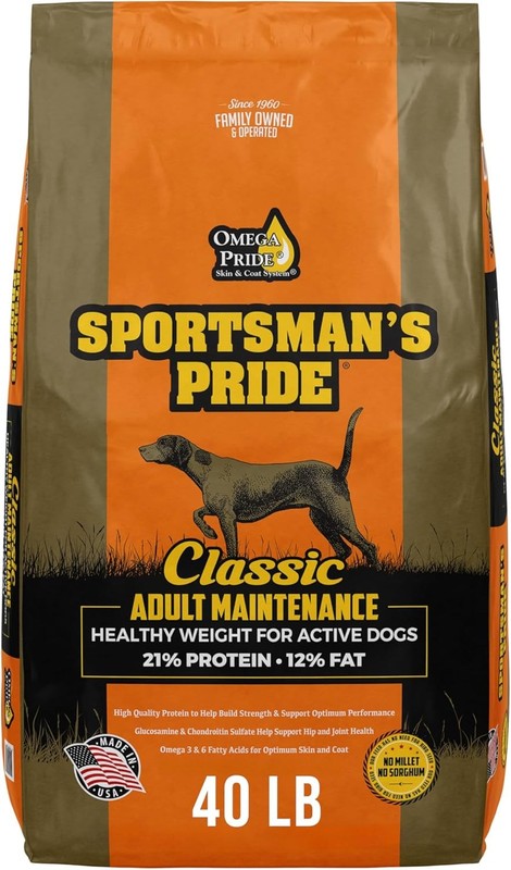 Sportsman’s Pride Classic Adult Maintenance Natural Dry Dog Food,40-lb Bag