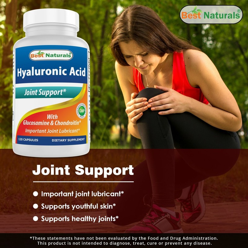 Best Naturals Hyaluronic Acid 100 mg 120 Capsules - Supports Healthy Joints/Skin gallery