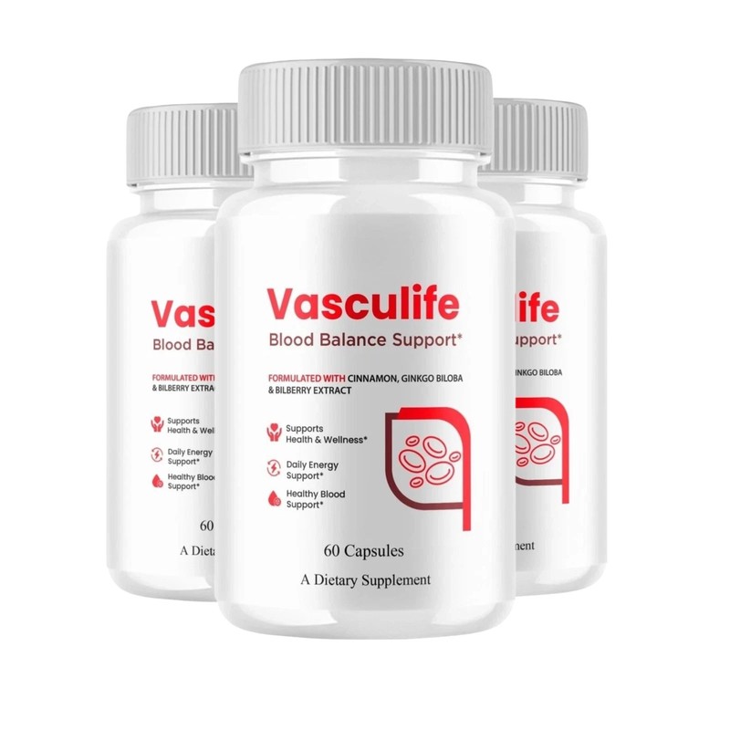 3-Pack Vasculife Capsules – VascuLife Blood Balance Support Capsules