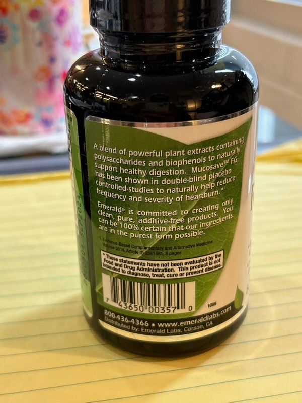 Emerald Labs Reflux Health, 60 Veg Caps gallery