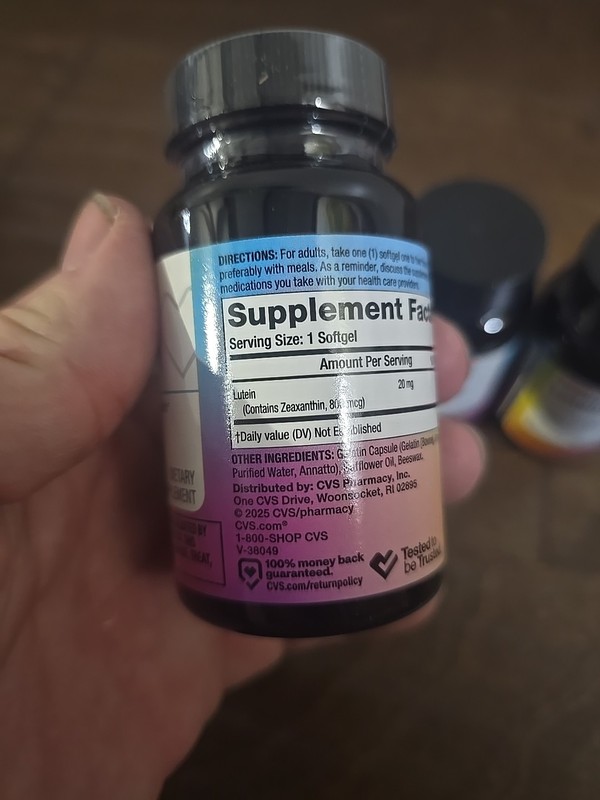 3 CVS Health Lutein 60 Softgels 20mg Eye Vision Support Supplement Exp 03/27 gallery
