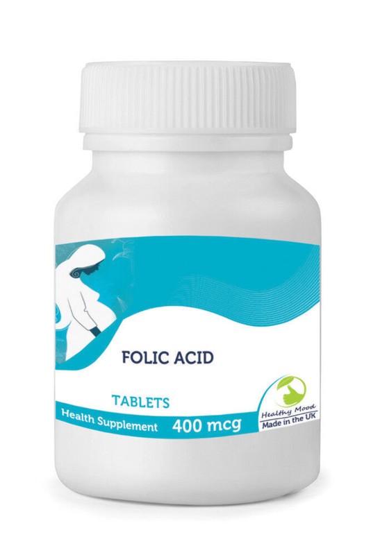 FOLIC ACID 400mcg Vitamin B9 30/60/90/120/180/250 Tablets Pills