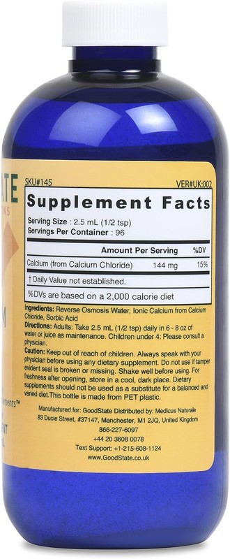 Good State - Liquid Ionic Bioavailable Calcium 144 mg (8 fl oz) gallery