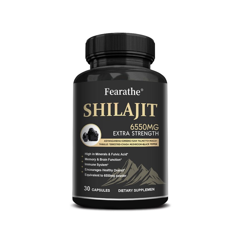 Shilaji Capsules (Ginseng, Saw Palmetto, Ashwagandha, Chaga Mushroom, Maca)