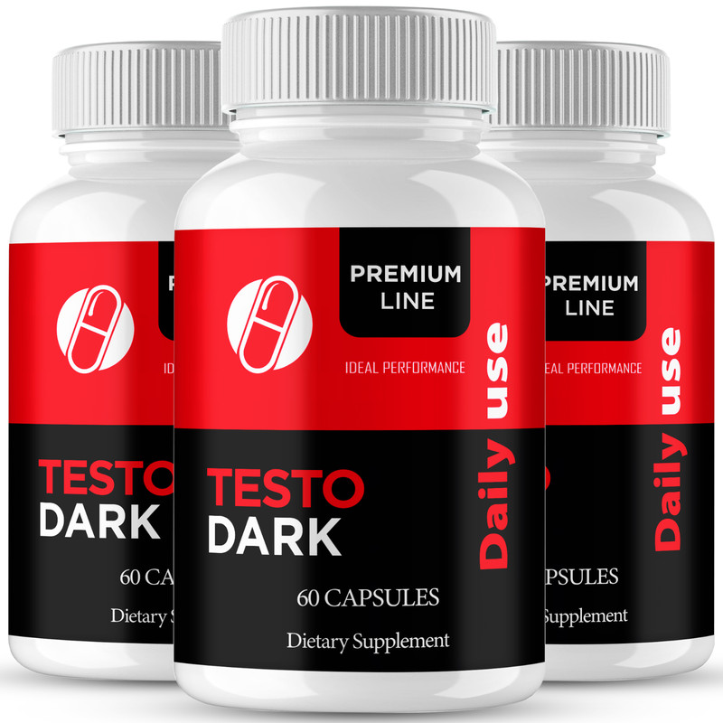 TestoDark Capsules, TestoDark Advanced Supplement Pills (3 Pack)