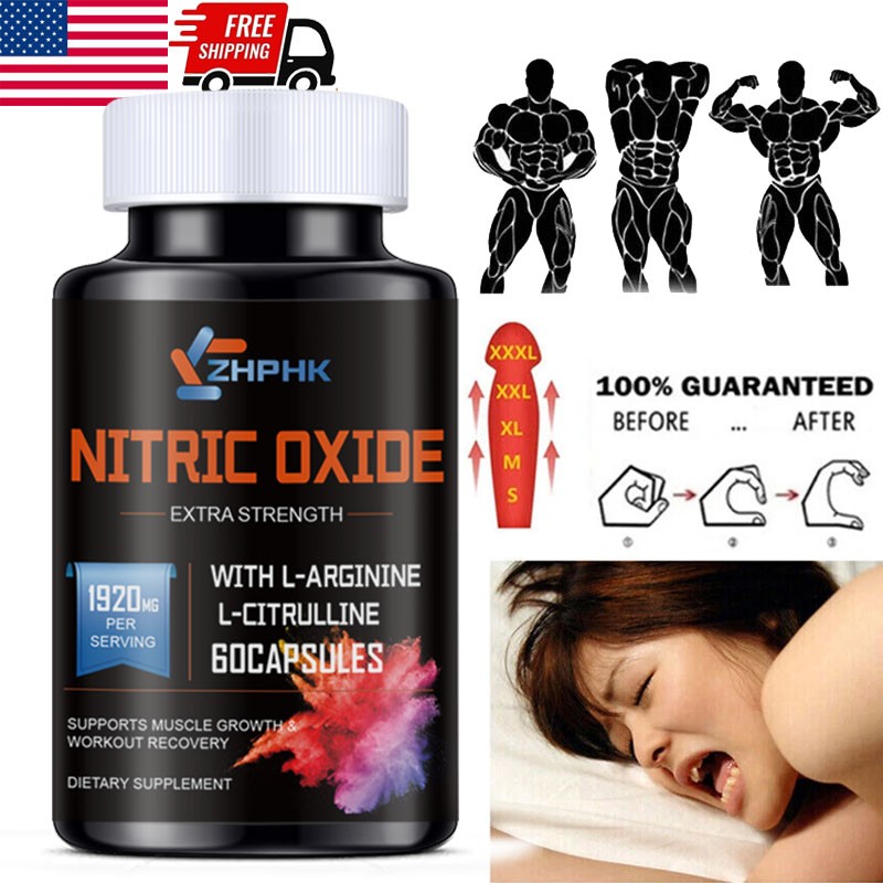 Nitric Oxide & Circulation Booster L-Arginine, L-Citrulline | Extra Strength