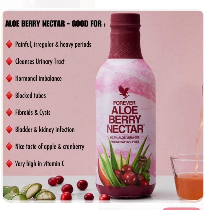 2Bottles of Forever Living Aloe Berry Nectar, 1 L ea. KOSHER/ HALAL