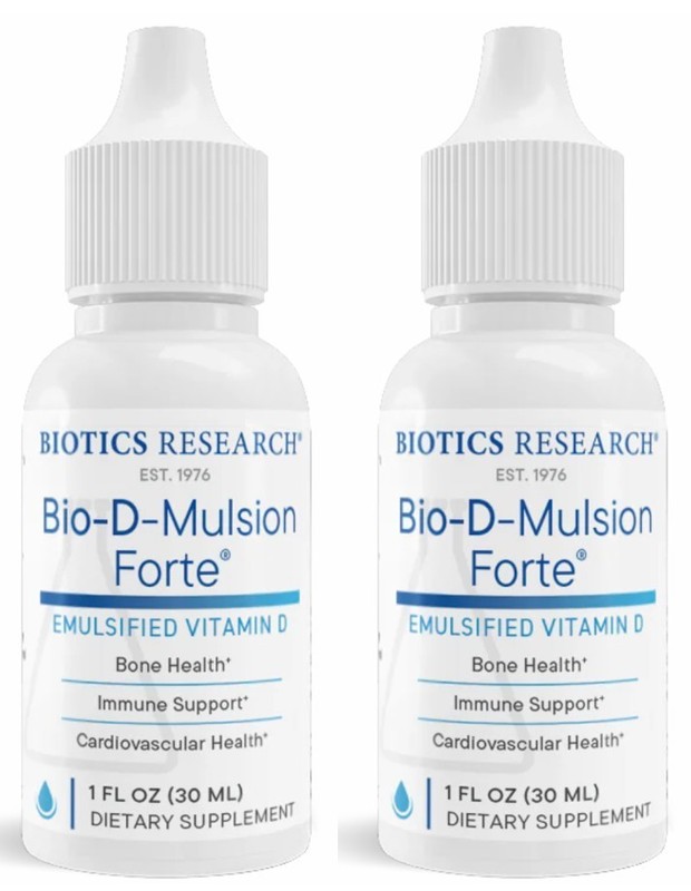 Biotics Research Bio-D-Mulsion Forte Emulsified Vitamin D3 2-Pack (2x1oz)