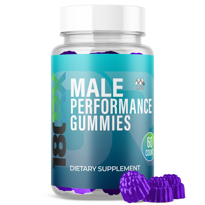 (1 Pack) 180RX Male Gummys Advanced Male Support Vitamin Supplement 60 Gummies