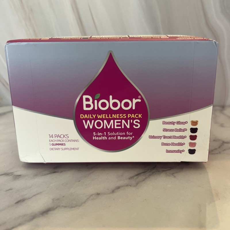 Biobor Womens Daily Wellness Pack 5-n-1 Gummy – 14 pack Exp 10/2027