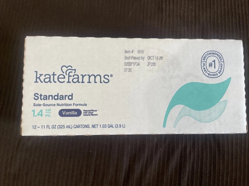 Kate Farms Nutrition Shake 1.4 Vanilla Standard Formula Case Of 12