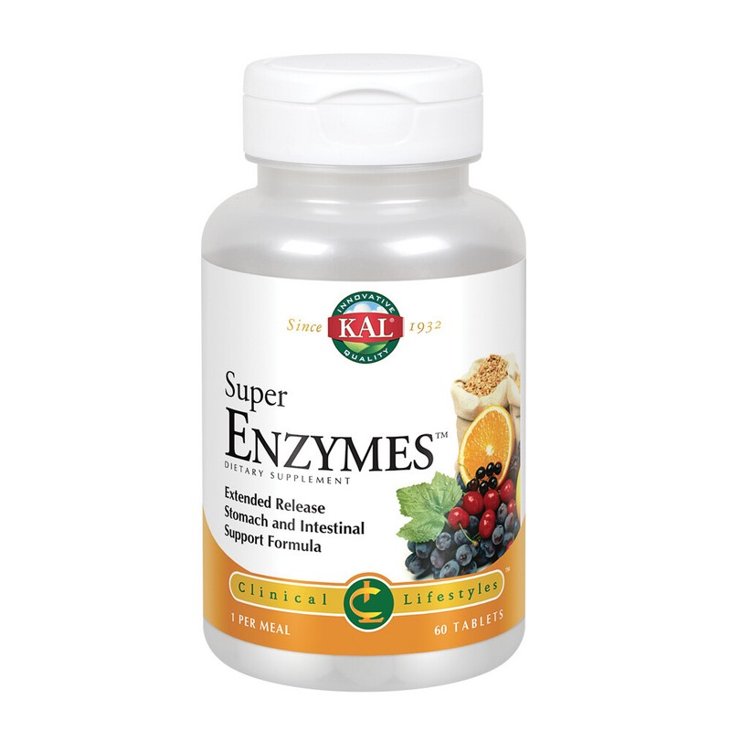 KAL Super Enzymes, Tablet (Btl-Plastic) 60ct