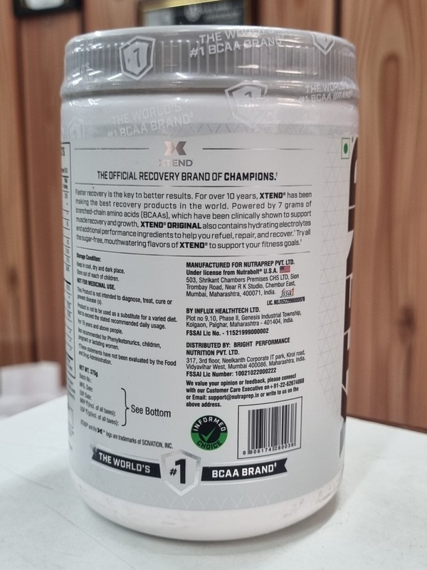 XTEND Original 7G BCAA Muscle Recovery 30 Servings 375gm gallery