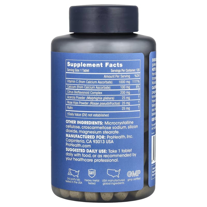 2 X ProHealth Longevity, Pro-C Complex, 1,000 mg, 120 Tablets gallery