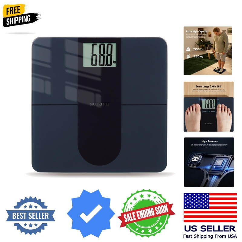 Scale for Body Weight 550lb, Digital Bathroom Scales for People, Extra Large …