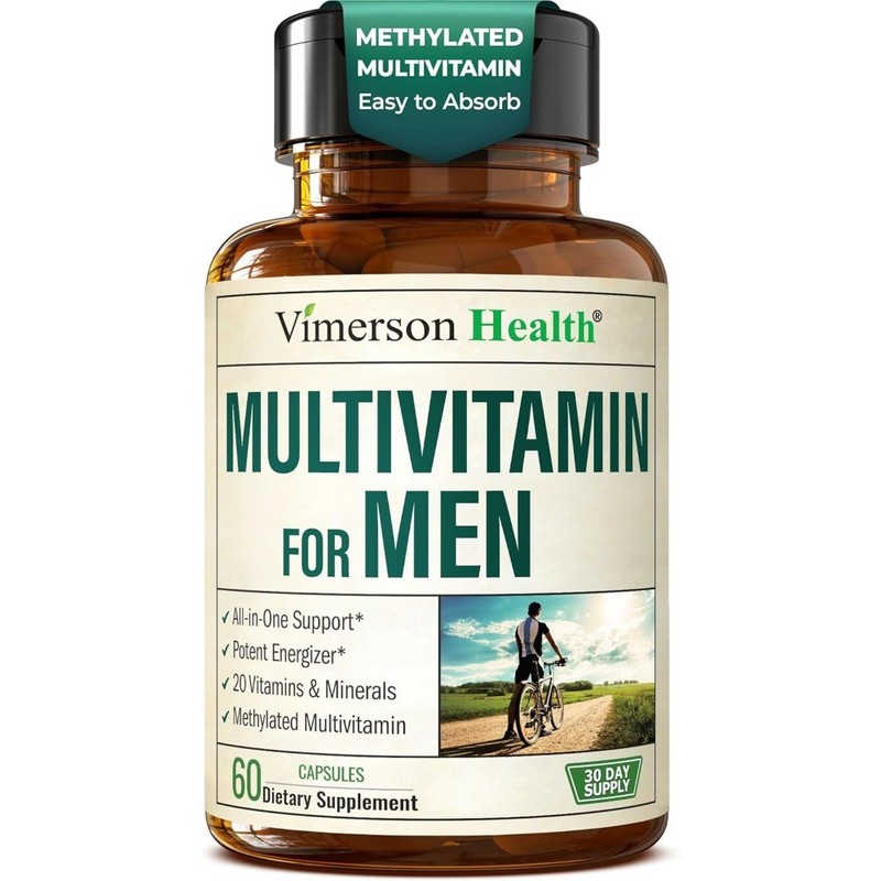 Multivitamin Men Methylated Daily &Capsules B12 A D C Zinc Magnesium 60 capsules