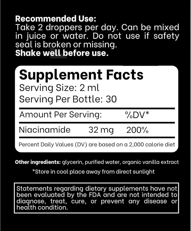 Think Above Vitamin B3 Niacinamide Liquid - Non Flush Form of B3 Niacin - Con... gallery