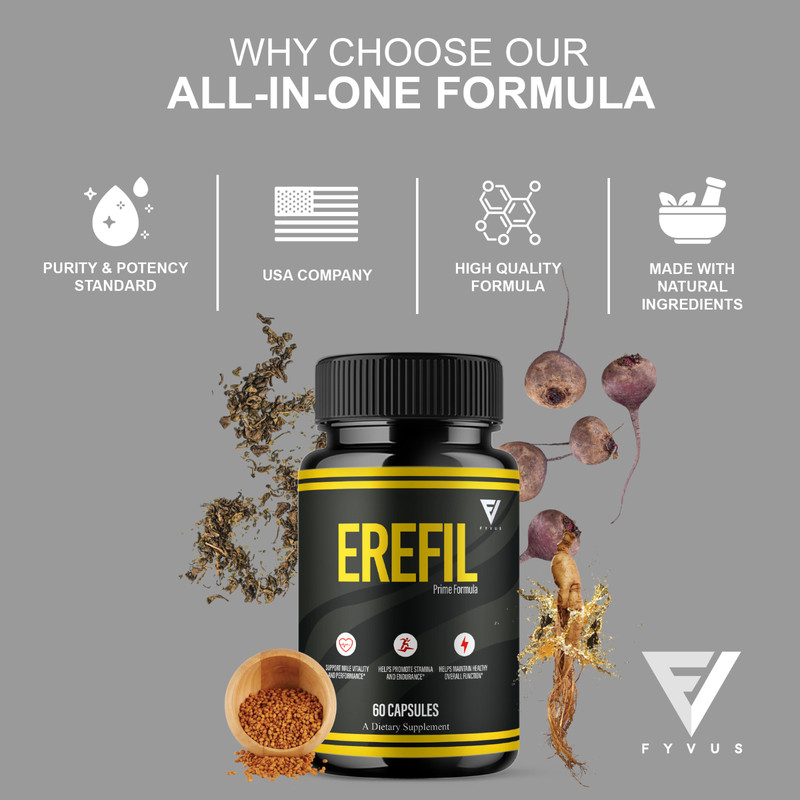 (5 Pack) Erefil Premium Performance Capsules, Erefill Supplement (300 Capsules) gallery