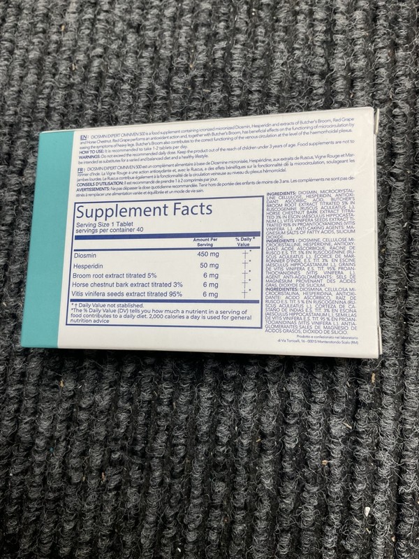 DuLac Pharma Diosmin Expert Omniven 500 Tablets 40 Blood & Circulatory Health gallery