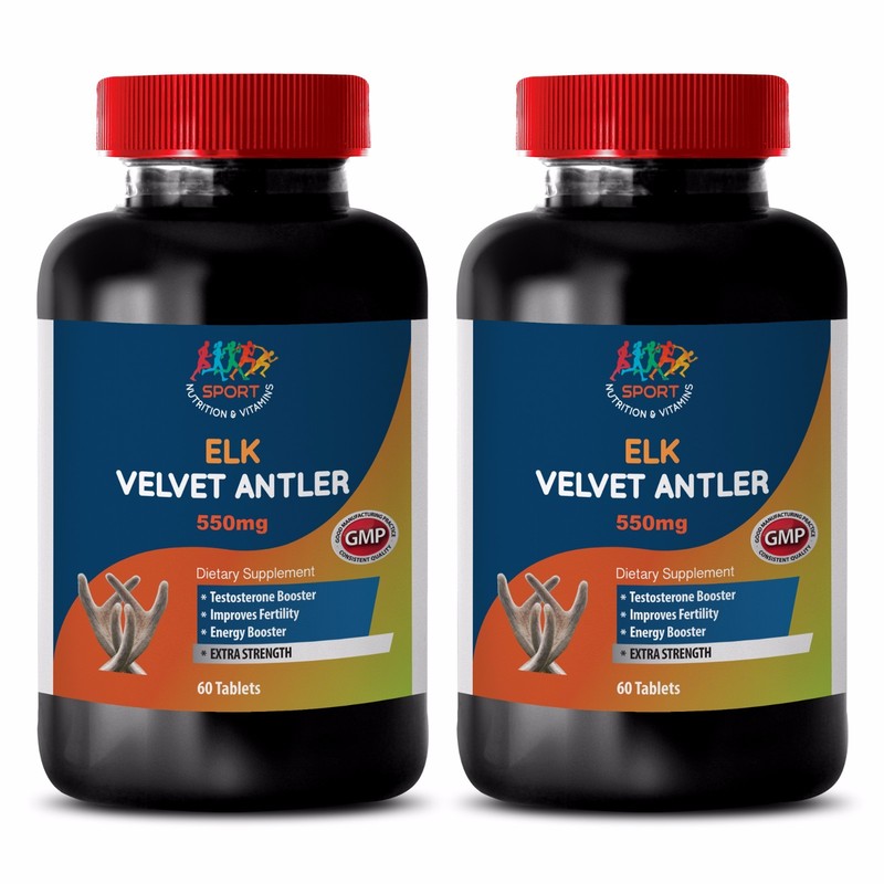 Super Male Enhancement – Elk Velvet Antler Complex 550mg – Ginseng Extract 2B
