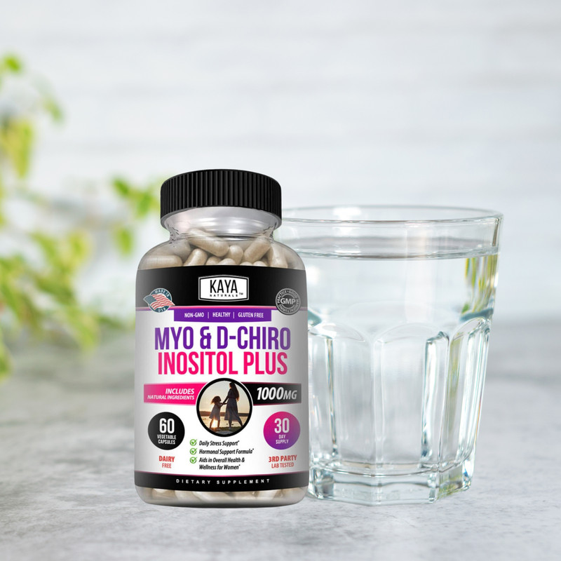Myo & D-Chiro Inositol Plus 60ct, Women Hormone Support, Manage Stress gallery