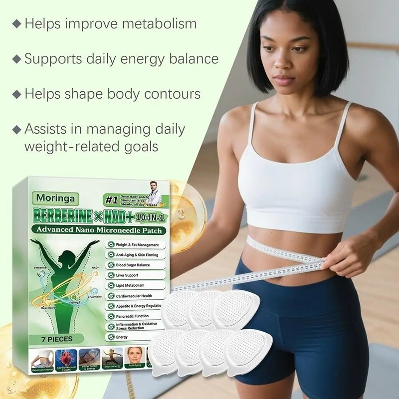 50% OFF Moringa Berberine x NAD+ 10-in-1 Advanced Nano Microneedle Patches New gallery